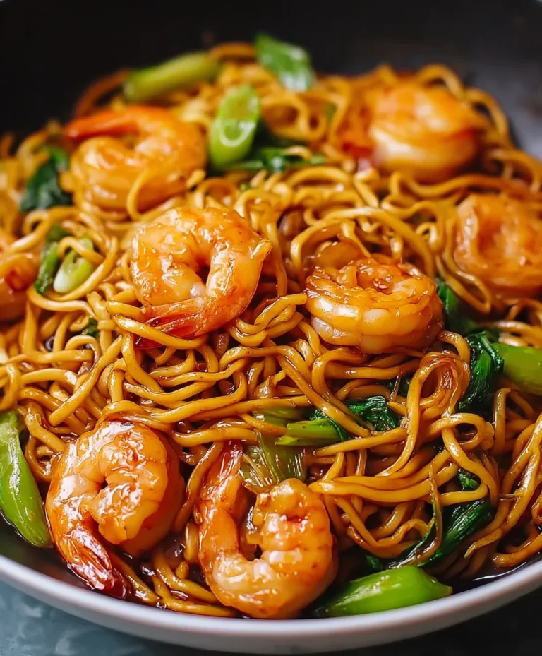 Honey Garlic Shrimp Chow Mein Recipe-Quick & Easy Dinner