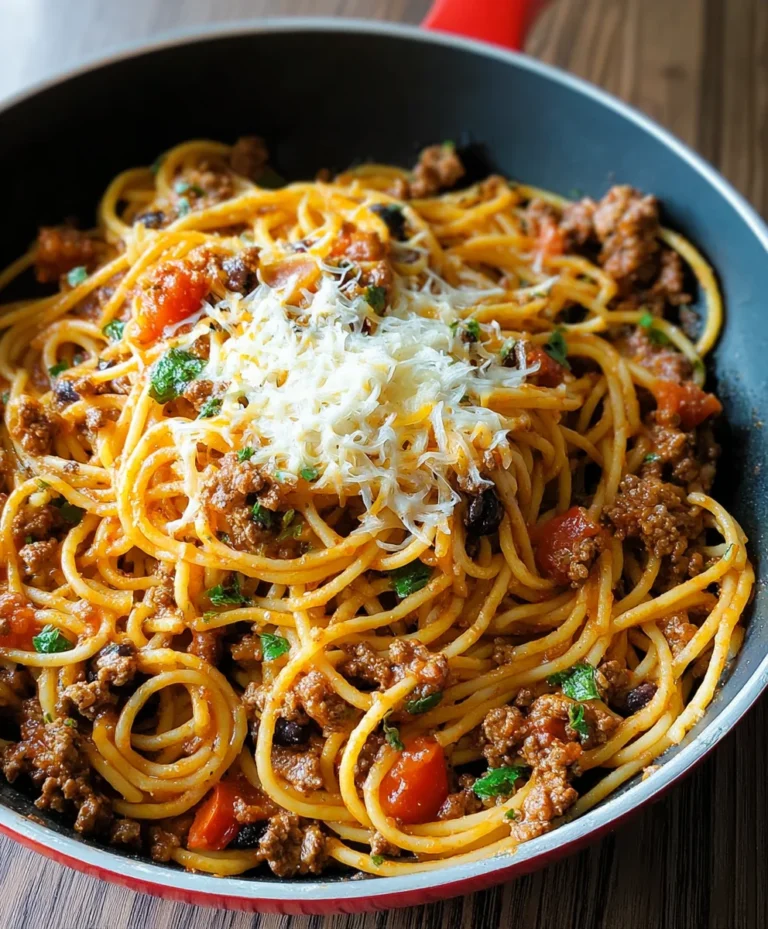 Easy One Pot Taco Spaghetti Dinner – Quick Meal