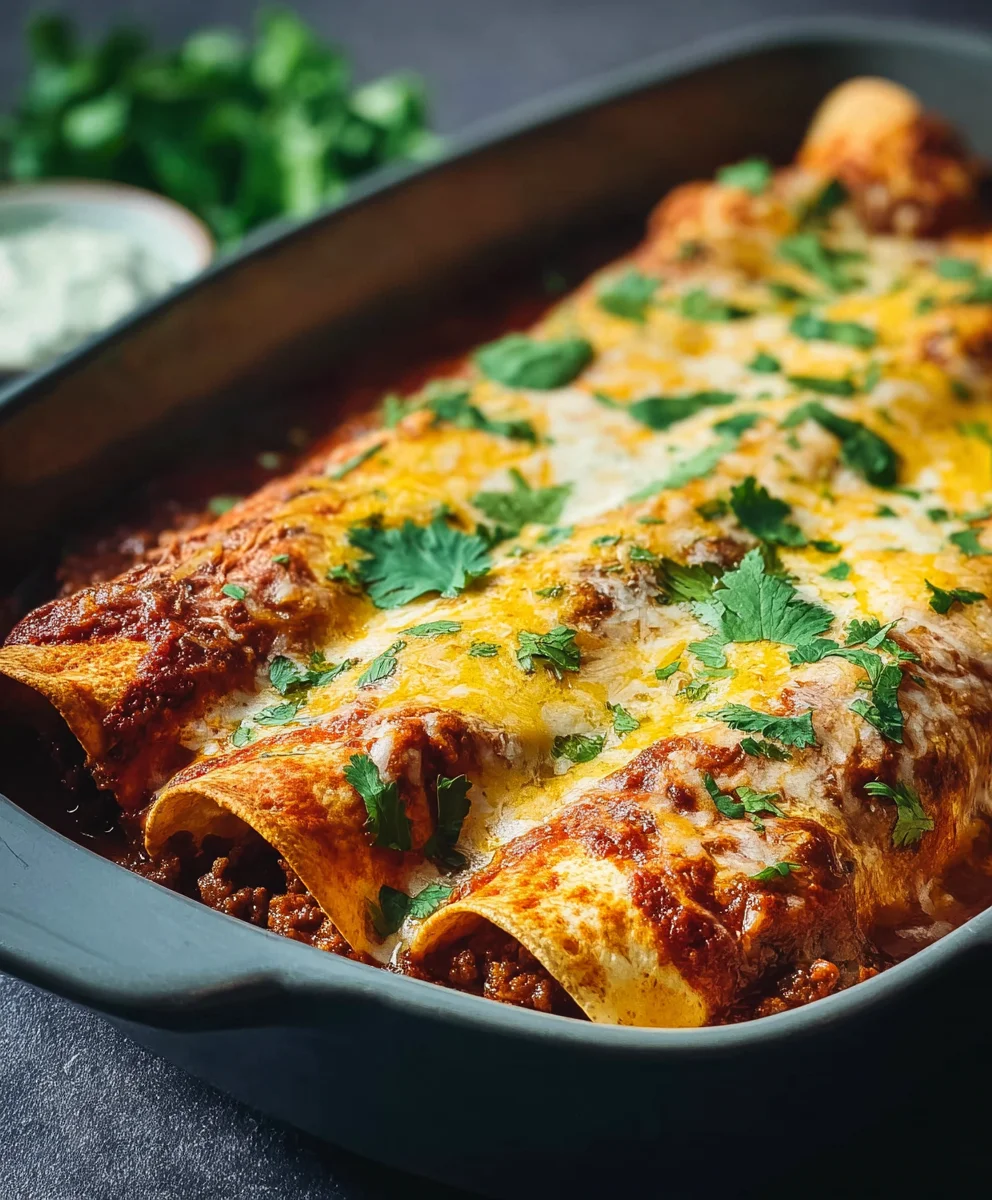 Easy Tex-Mex Beef Enchiladas Recipe