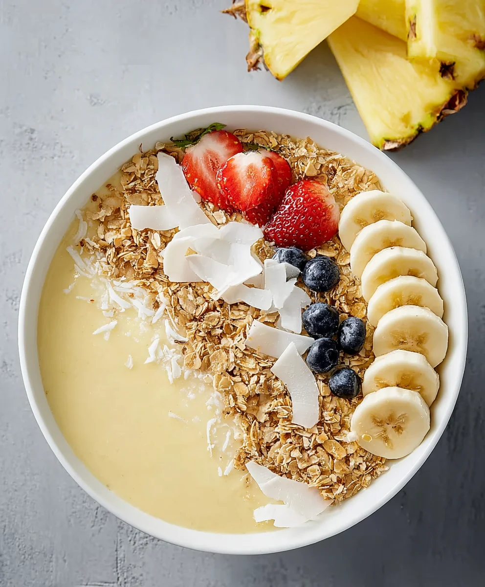 Piña Colada Smoothie Bowl- Tropical Delight