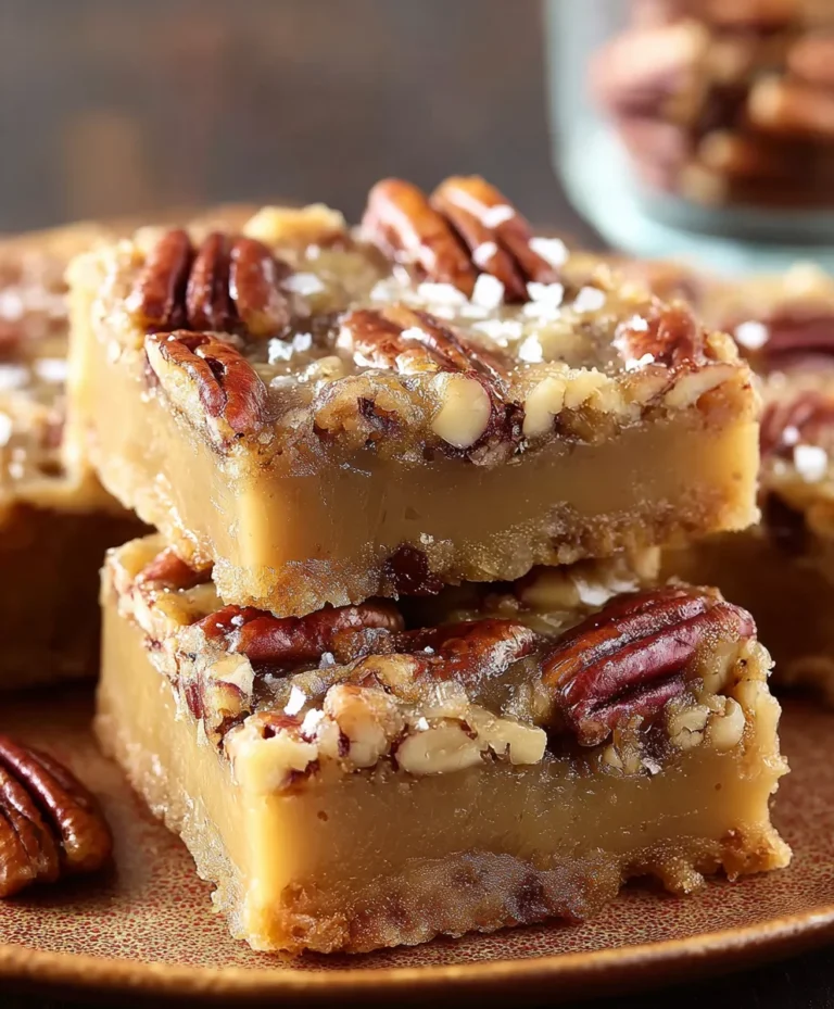 Carolina Pecan Bars-Sweet Southern Dessert