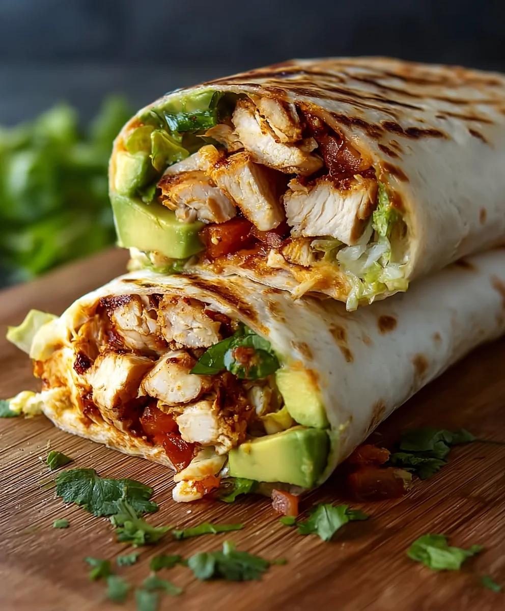 Easy Chicken Avocado Wrap Recipe - Fresh & Delicious