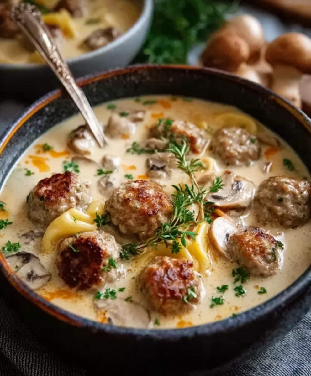 Cozy Swedish Meatball Soup-Hearty Beef Ball Recipe