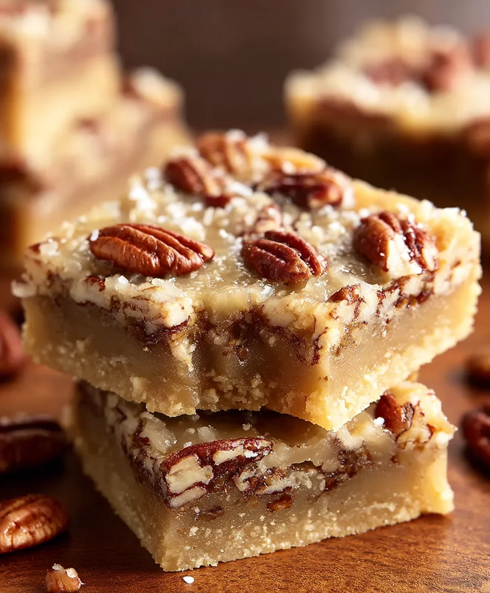 Carolina Pecan Bars-Sweet Southern Dessert