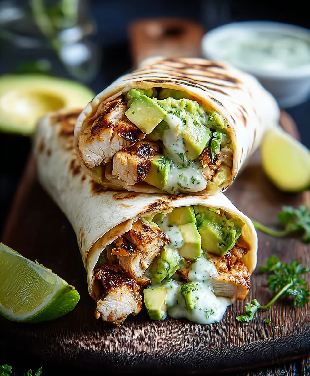 Quick Chicken Avocado Burritos-Easy Meal Idea