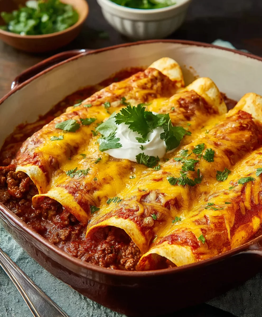 Easy Tex-Mex Beef Enchiladas Recipe