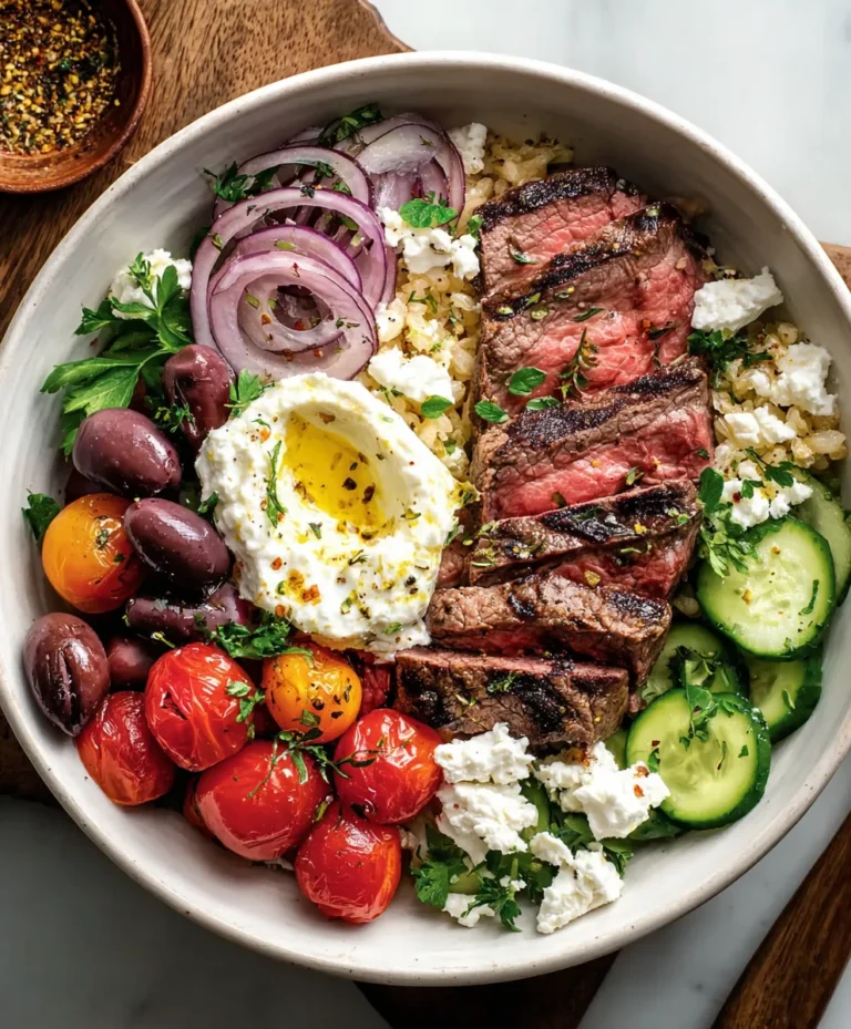 Mediterranean Beef Bowl Recipe- Quick & Flavorful