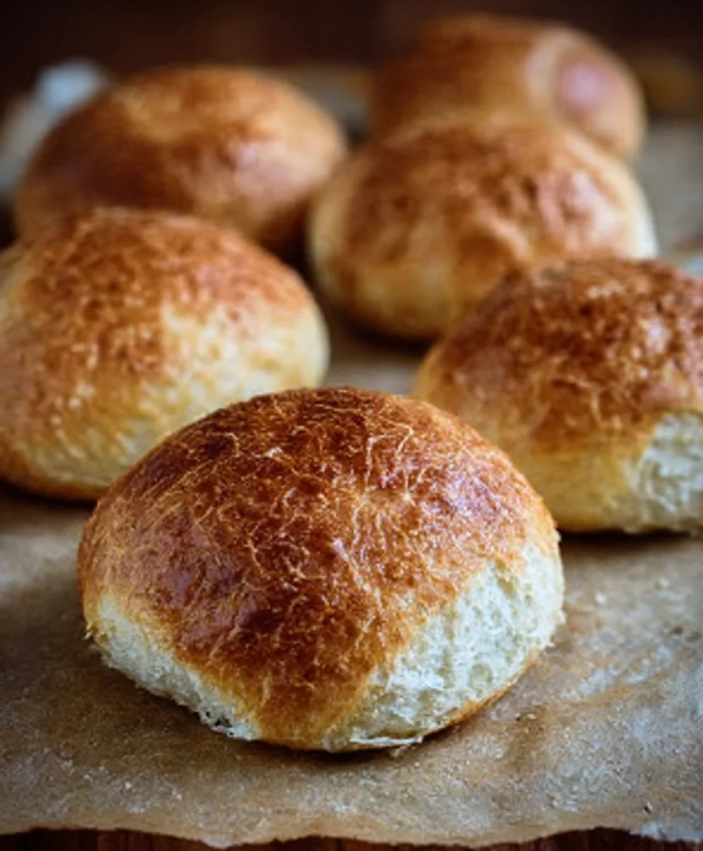Easy No Knead Crusty Rolls Recipe
