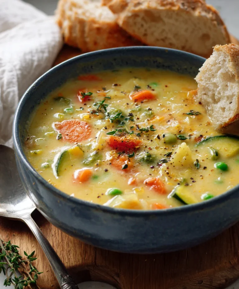 Easy One-Pot Creamy Vegetable Soup Recipe