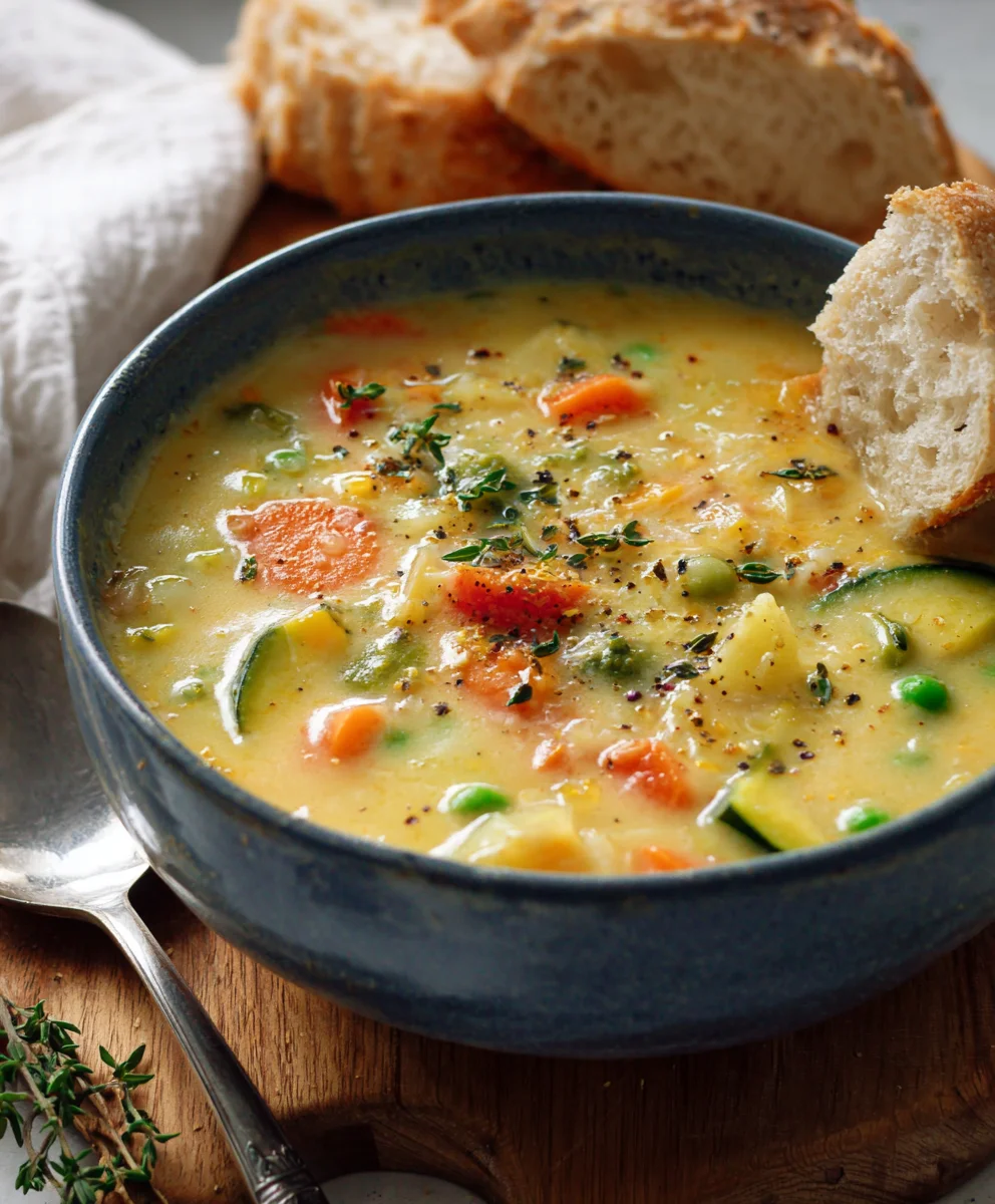Easy One-Pot Creamy Vegetable Soup Recipe