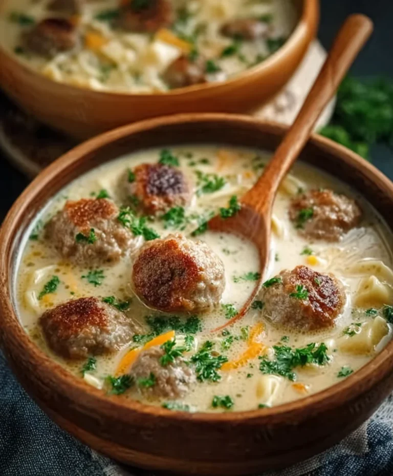 Cozy Swedish Beef Meatball Soup Recipe