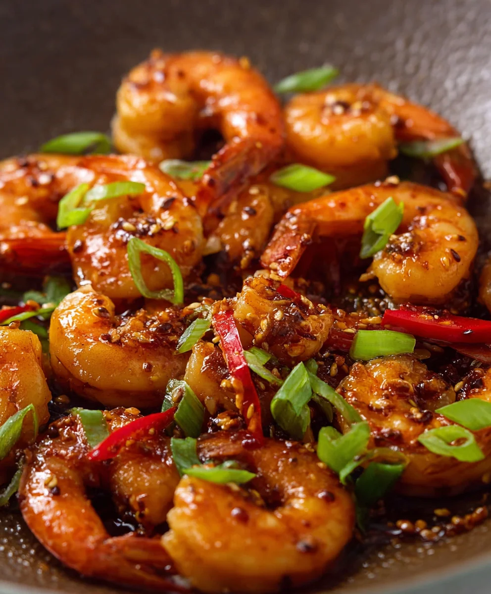 Spicy Chilli Garlic Prawns Recipe - Quick & Easy