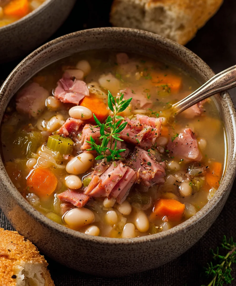 Hearty Beef Beef Ham and Bean Soup Recipe