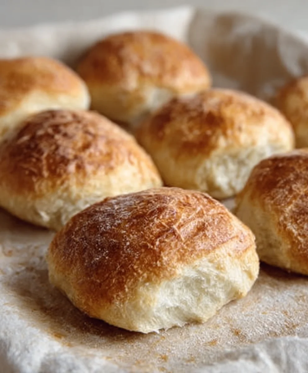 Easy No Knead Crusty Rolls Recipe