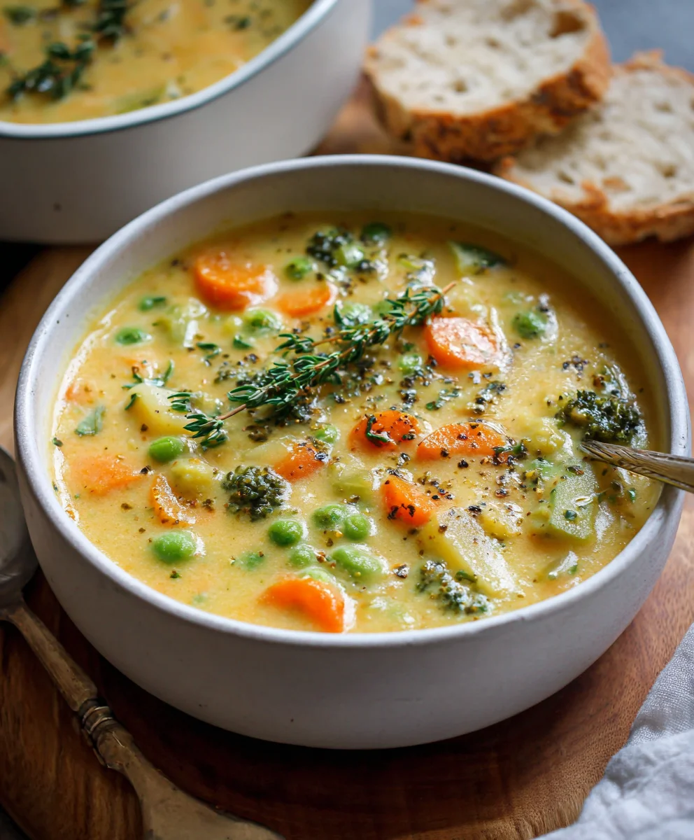 Easy One-Pot Creamy Vegetable Soup Recipe