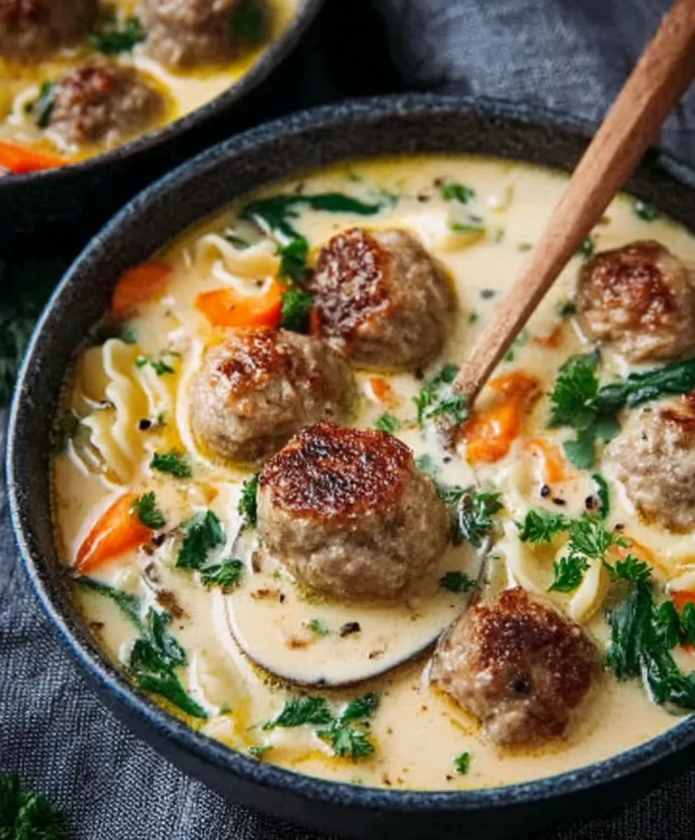 Cozy Swedish Beef Meatball Soup Recipe