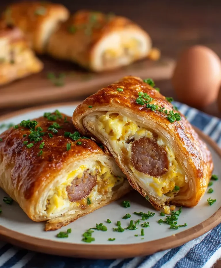 Beef Sausage Egg Breakfast Roll-Ups Quick Easy