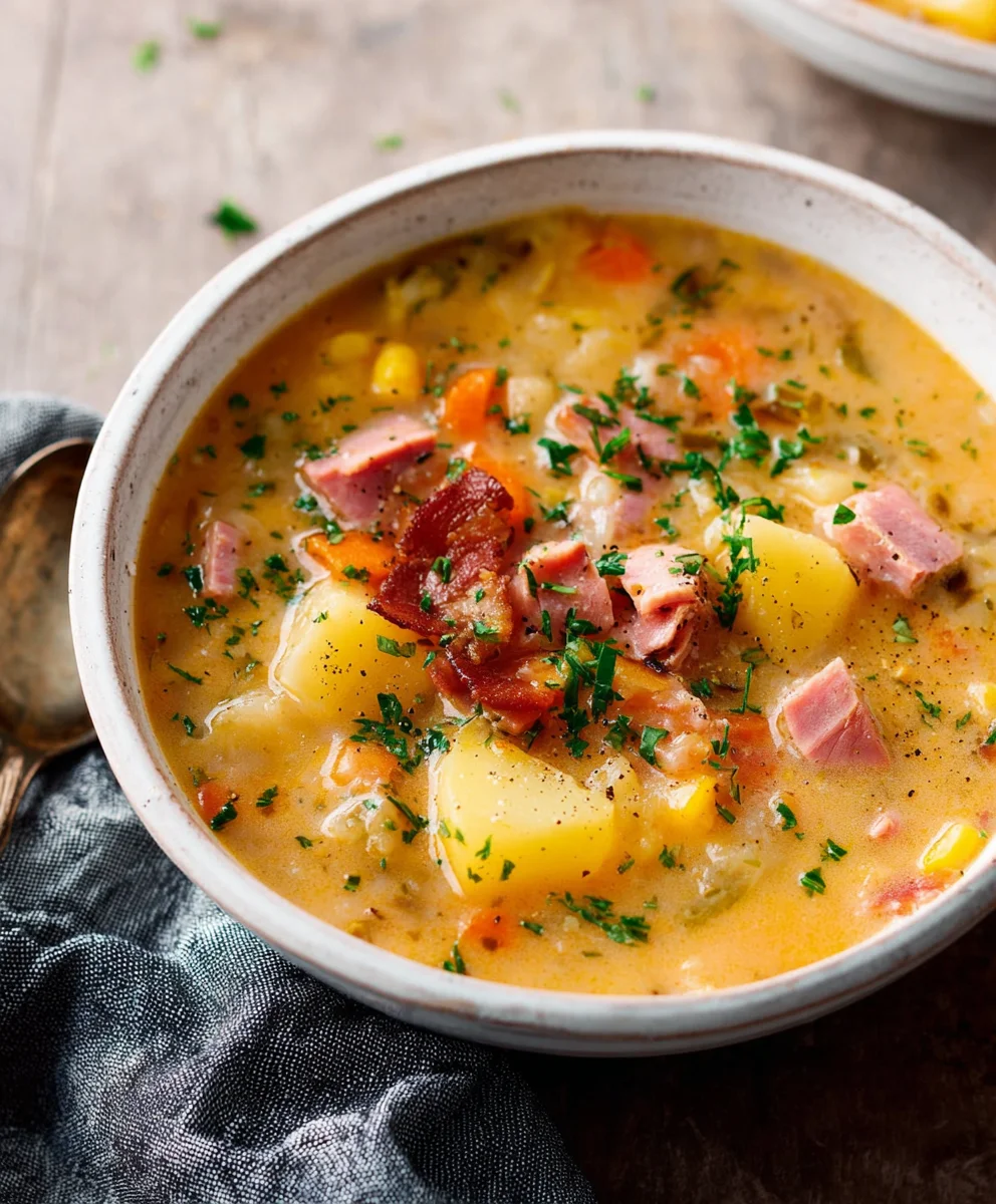 Hearty Beef-Beef Beef Ham Potato Soup Recipe
