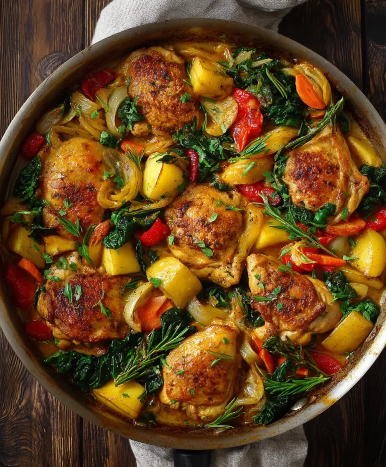 One Pot Chicken Vegetable Skillet – Healthy Low Carb