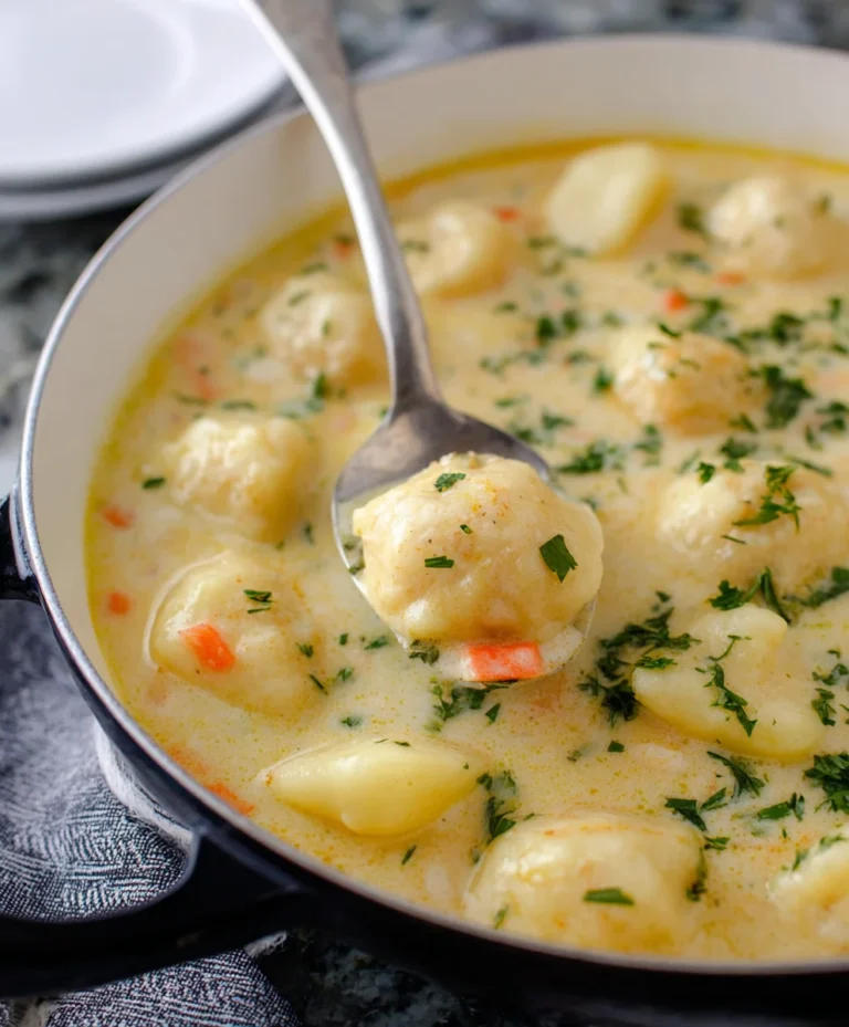 Creamy Knoephla Soup – Hearty Potato Dumpling Recipe