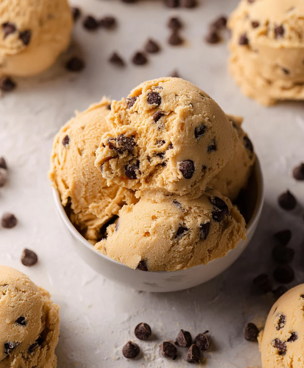 Edible Chocolate Chip Cookie Dough - Easy & Delicious