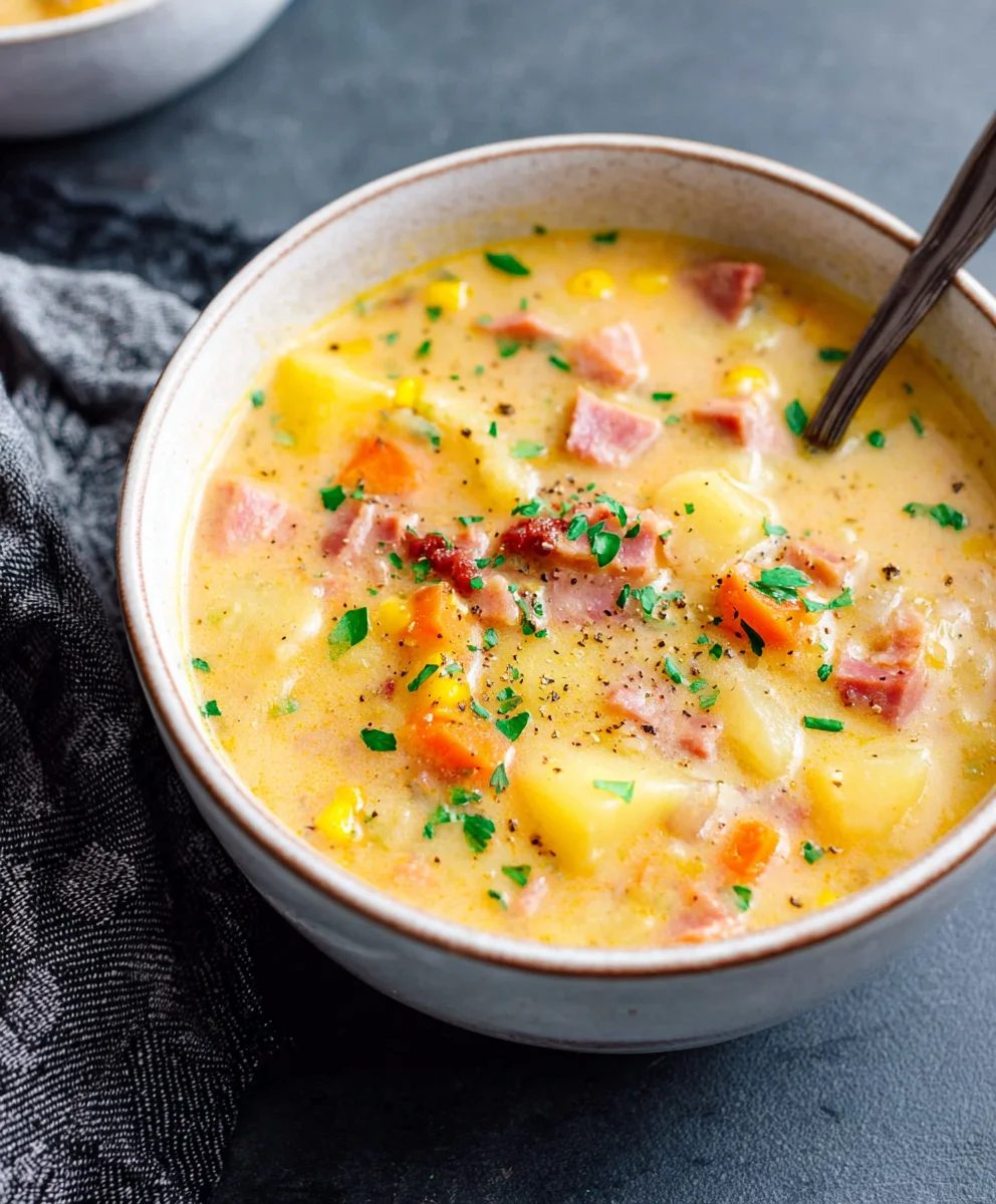 Hearty Beef-Beef Beef Ham Potato Soup Recipe