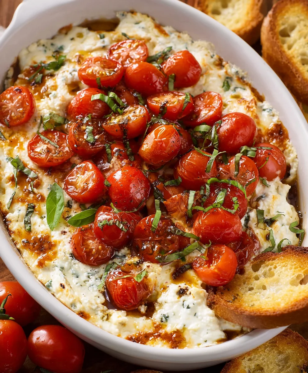 Easy Caprese Dip Recipe- Crowd Pleasing Appetizer