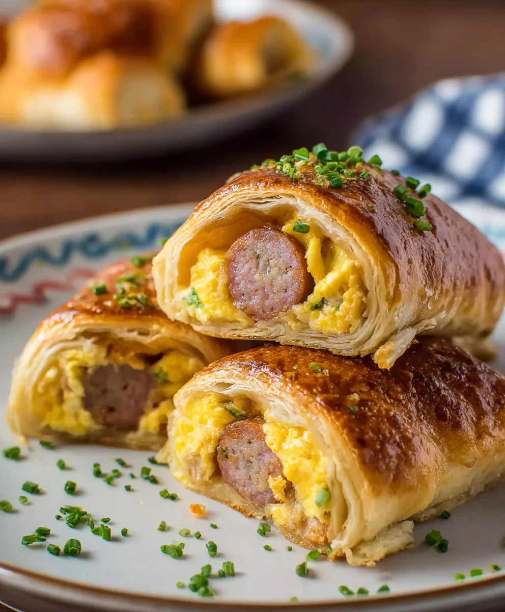 Beef Sausage Egg Breakfast Roll-Ups Quick Easy