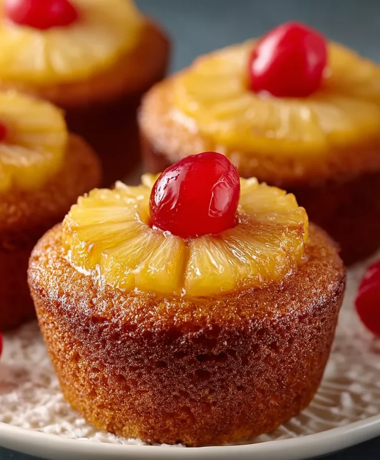 Easy Pineapple Upside Down Cupcakes-Sweet & Simple Treat