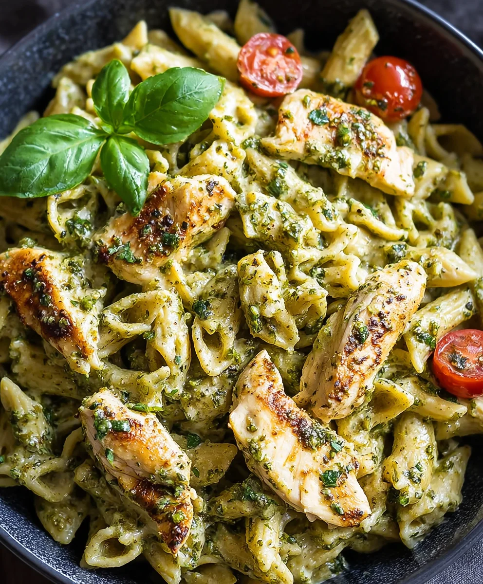 Creamy Chicken Pesto Pasta - Easy & Delicious Recipe