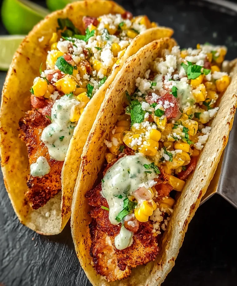 Fried Chicken Tacos-Street Corn Flavor Explosion