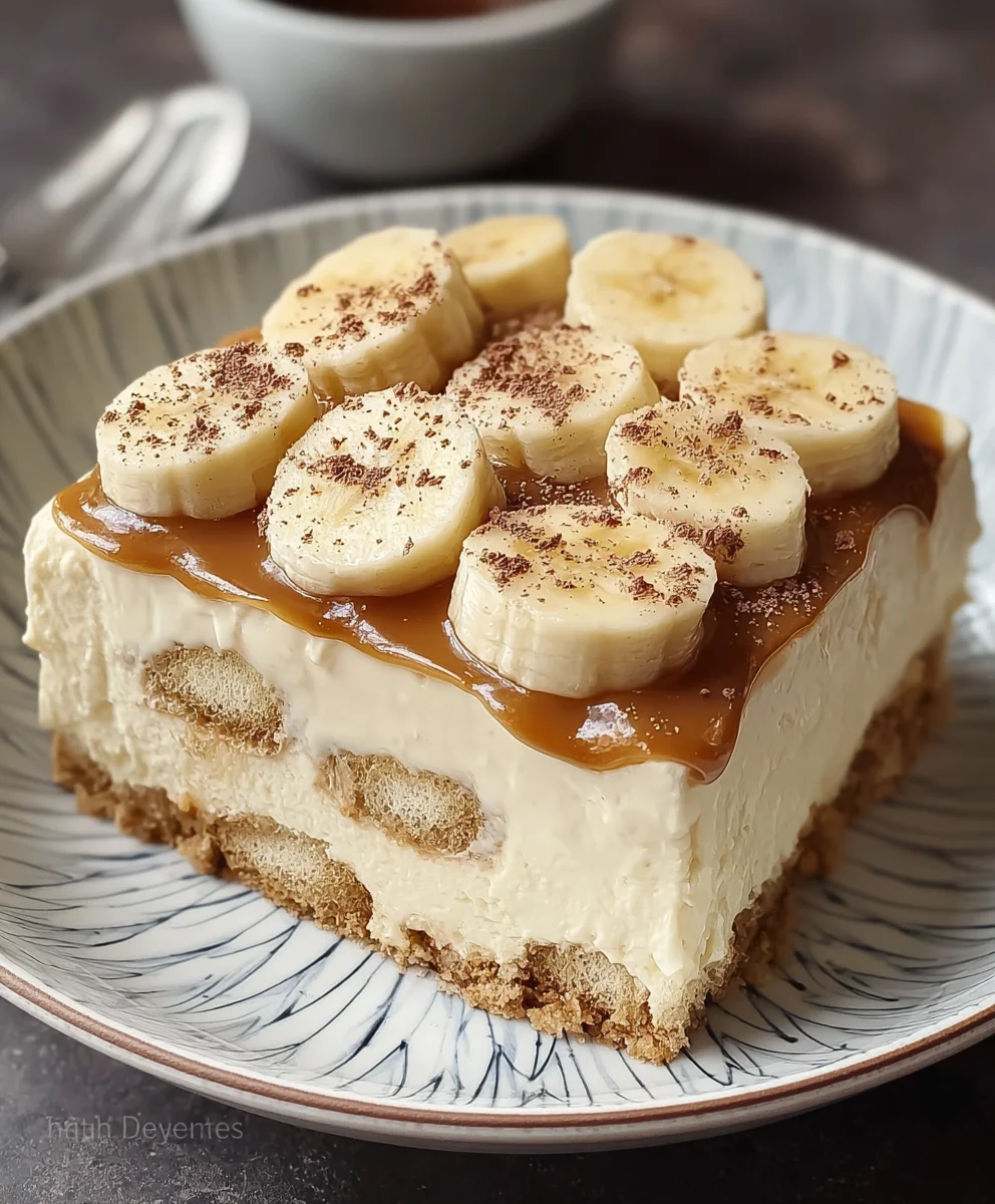 Easy Banana Tiramisu - Delicious No-Non-Alcoholic Alternative Dessert