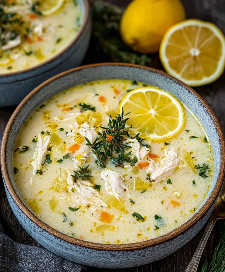Greek Lemon Chicken Soup Avgolemono Recipe