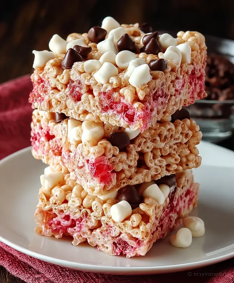Cherry Rice Krispie Treats – Delicious & Easy Dessert