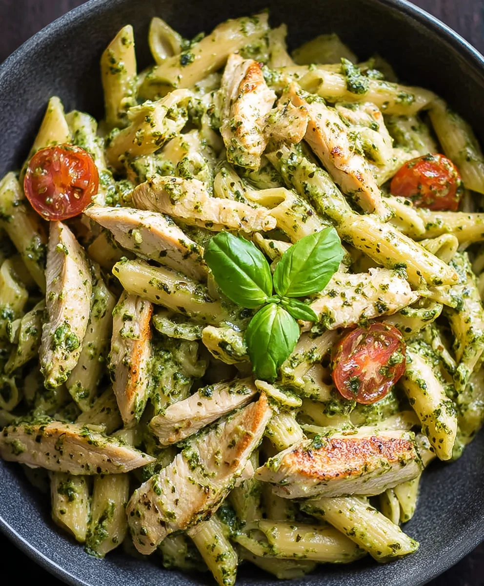 Creamy Chicken Pesto Pasta - Easy & Delicious Recipe
