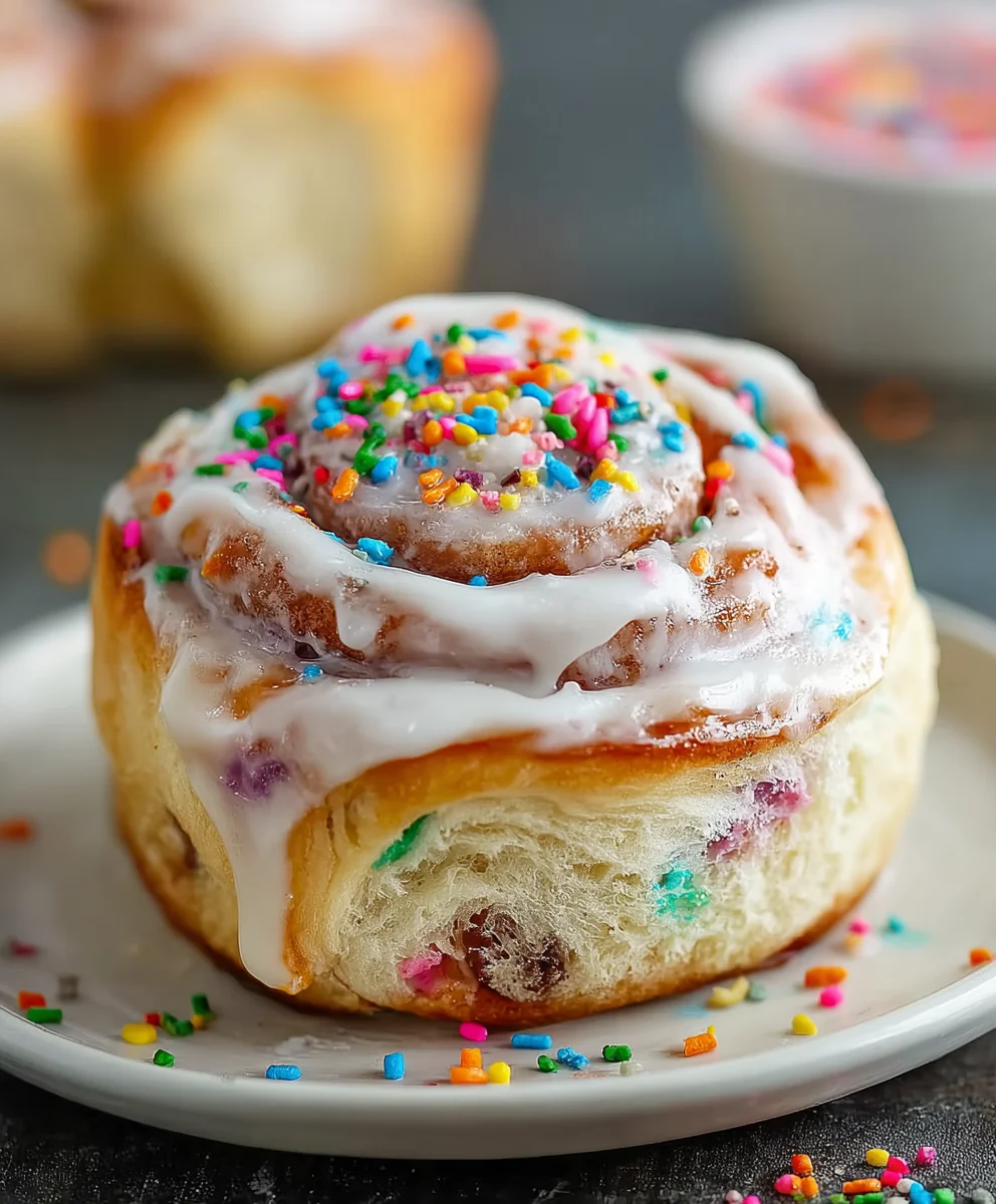 Funfetti Cinnamon Rolls- Easy & Delicious Treat