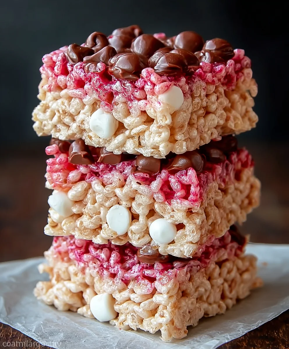 Cherry Rice Krispie Treats - Delicious & Easy Dessert