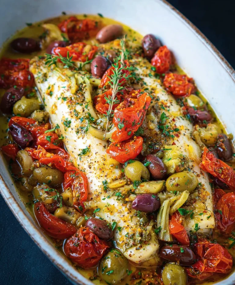 Easy Mediterranean Baked Fish Recipe – Healthy & Delicious