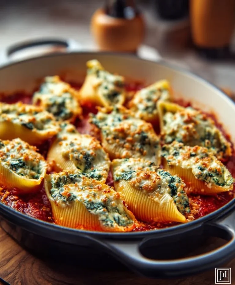 Easy Spinach Ricotta Stuffed Shells Recipe