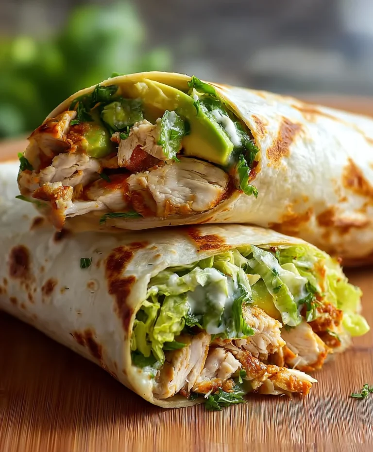 Easy Chicken Avocado Wrap Recipe – Fresh & Delicious