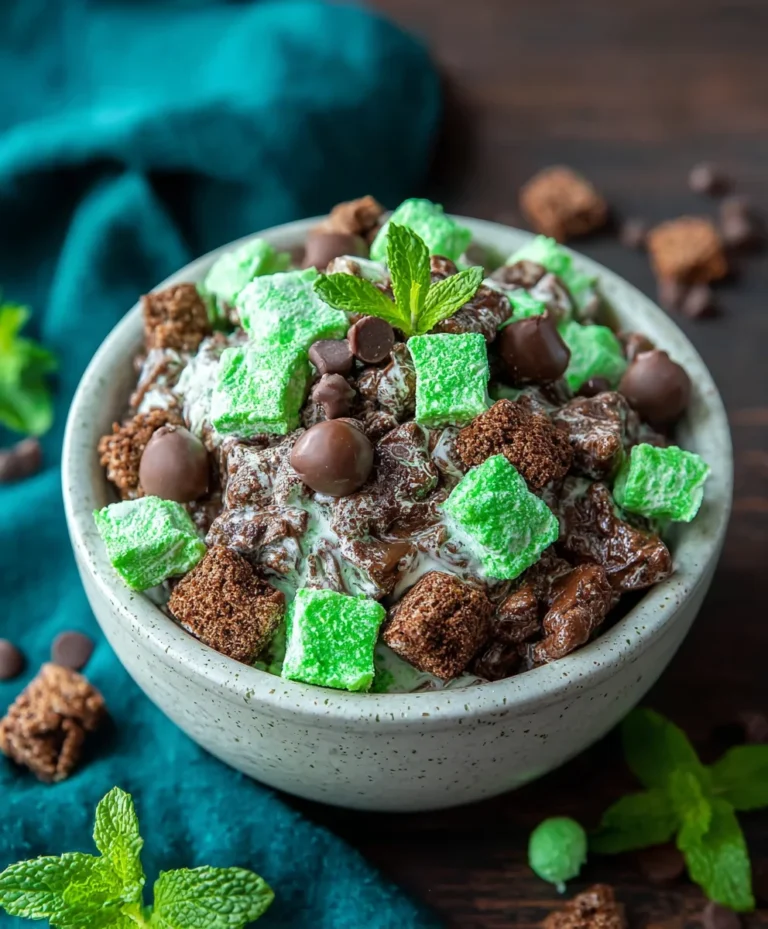 Mint Chocolate Muddy Buddy- Easy Sweet Treat