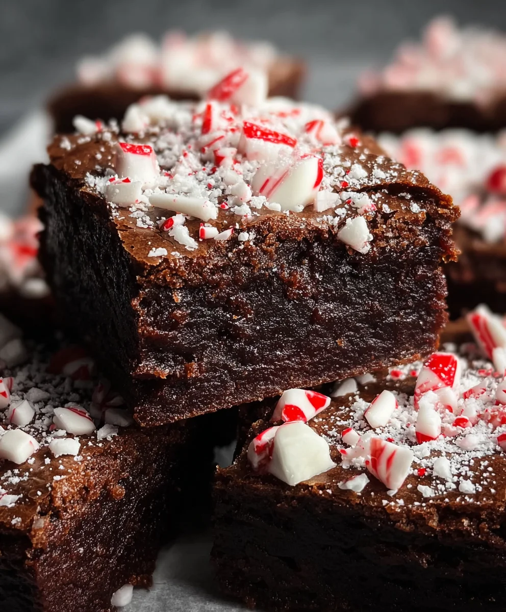 Decadent Peppermint Brownies - Easy Festive Treat