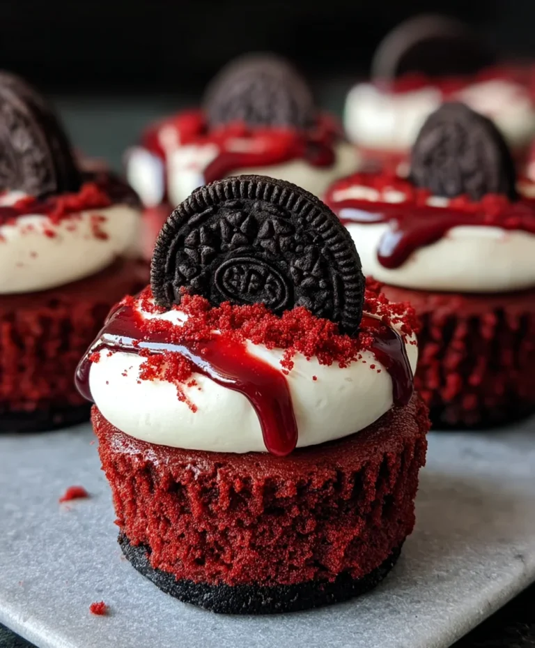 Mini Red Velvet Oreo Cheesecakes-Decadent Dessert