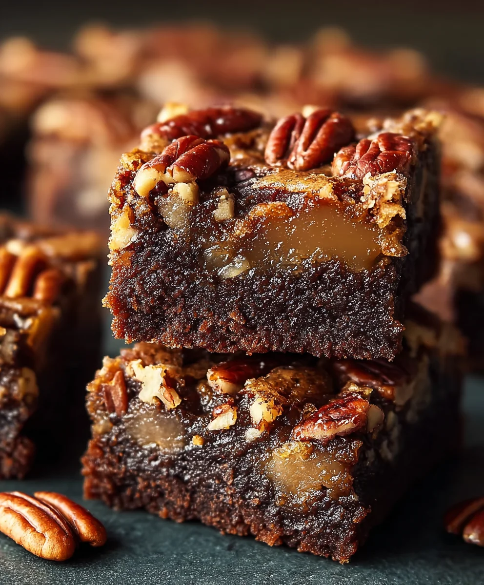 Decadent Pecan Pie Brownies - A Must Try Treat