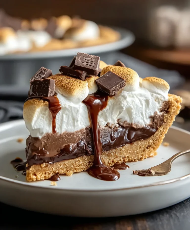 Easy Smores Pie Recipe-Decadent Chocolate Grabeef ham Treat