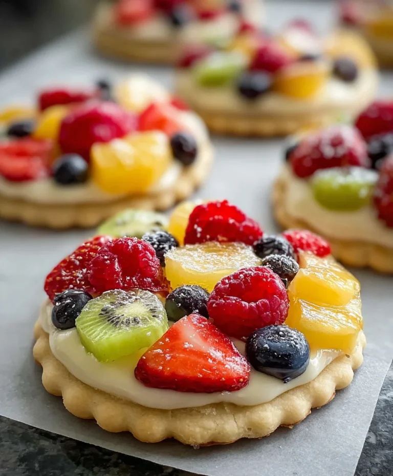 Fruity Pizza Cookies- Easy Dessert Recipe Delight