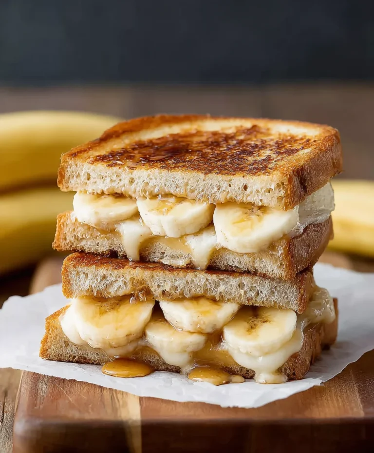 Honey Banana Grilled Cheese-Sweet & Savory Delight