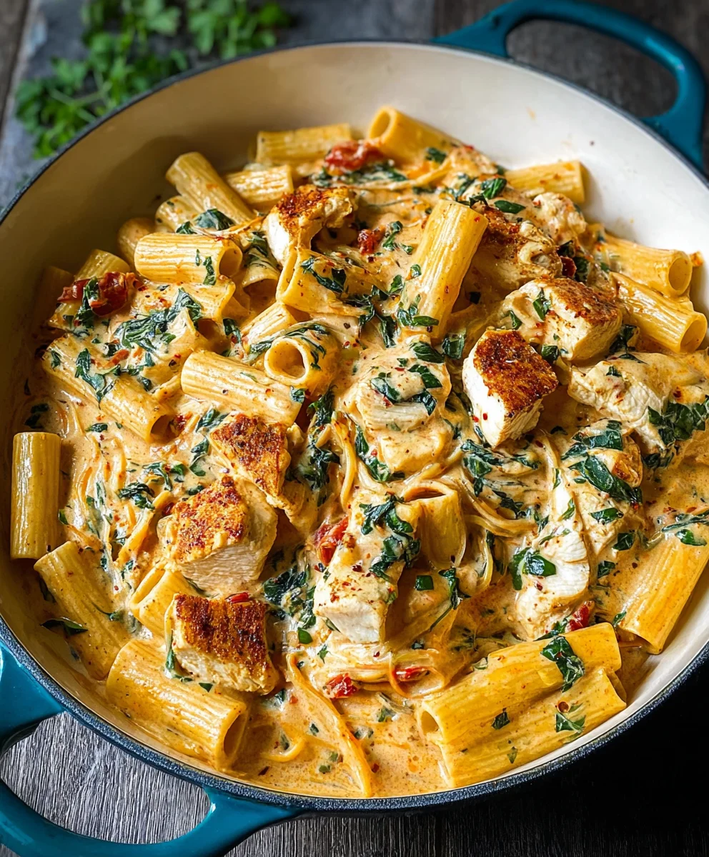 Easy Creamy Tuscan Chicken Pasta - Quick Dinner Recipe