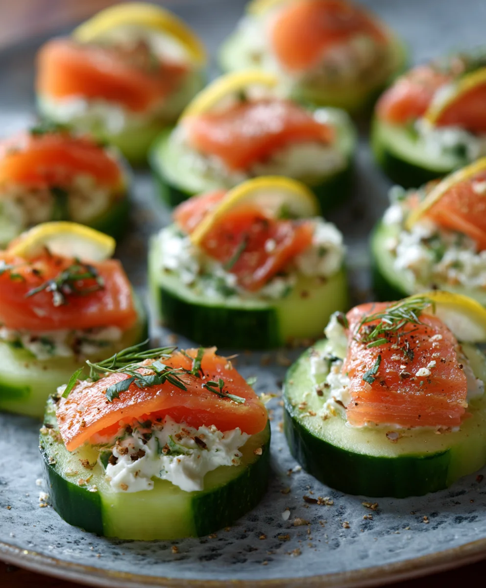 Cucumber Smoked Salmon Bites-Easy Appetizer
