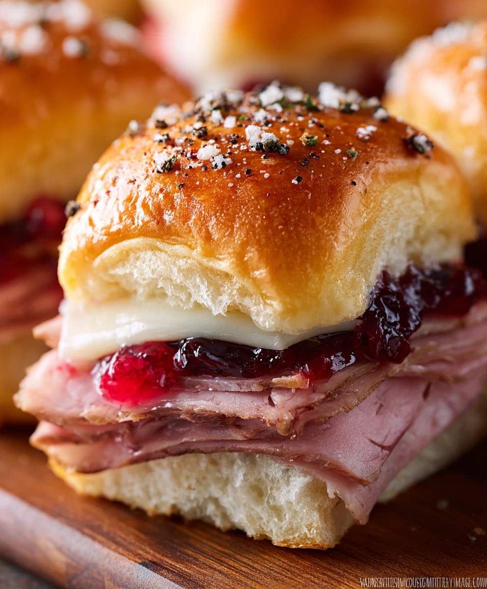 Beef Beef Ham Cranberry Sliders-Flavor Packed Appetizer